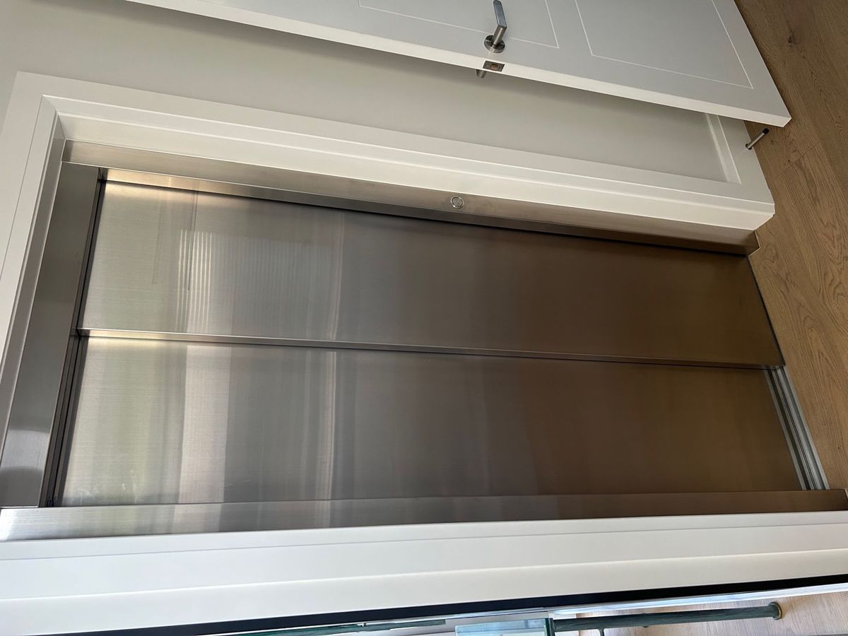 Home lift cabin interior detail